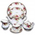 Royal Elbert With Gold Plated Bone China Tea Set 17 pcs.  